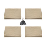 Universal Replacement 4 Panels Privacy Curtain Set for 10'  x 12' Gazebo (Gazebo Privacy Side Wall Set Only)