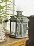 Set of 3 Large Floor Standing Hanging Candle Lanterns with 4 ft. Tall Folding Rack | Tall Decorative Candle Lantern Set With Foldable Three-Tier Stand for Home Front Porch Décor