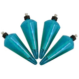 4 Pack 60 Inch Glass Garden Torch Light with Swirling Metal Ground Pole - Burning Citronella Torch Fuel | Outdoor Lighting for Party Patio Pathway Garden Garden Décor - Blue