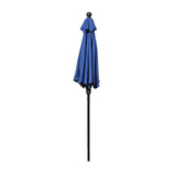 Patio Umbrella Outdoor Table Umbrella with 6 Sturdy Ribs and Crank 6.5 ft, Navy Blue Umbrella