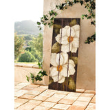 Wooden Frame-less Magnolia Blossom Flower Wall Art