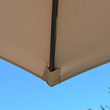 Replacement Umbrella Canopy Cover for 6.5 ft 6 Ribs Patio Market Umbrella (Canopy Only) - Taupe