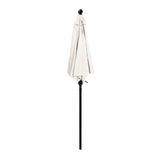 Patio Umbrella Outdoor Table Umbrella with 6 Sturdy Ribs and Crank 6.5 ft, Natural Color Umbrella