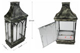 Wall Mount Mirror Candle Lantern, Clear Glass