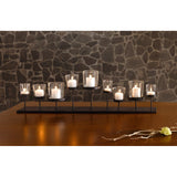 Pedestal Candle Centerpiece w/ Nine Metal Candle Holders (No Glass Cups)
