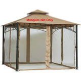 Replacement Mosquito Netting for Gazebo Size 10 ft x 12 ft (Gazebo Mosquito Net Only)