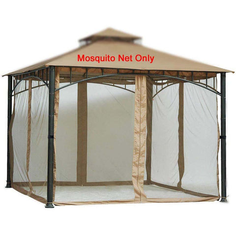 Replacement Mosquito Netting for Gazebo Size 10 ft x 10 ft (Gazebo Mosquito Net Only)
