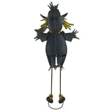 Free Standing Decorative Autumn Scarecrow Boy with Bird Yard Art