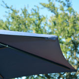Patio Umbrella Outdoor Table Umbrella with 6 Sturdy Ribs and Crank 6.5 ft, Navy Blue Umbrella