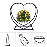 Metal Heart Shaped Firewood Log Rack | Black Firewood Holder Storage Rack | Log Wood Shelf for Outdoor Indoor Décor