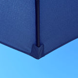 Patio Umbrella Outdoor Table Umbrella with 6 Sturdy Ribs and Crank 6.5 ft, Navy Blue Umbrella