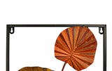 3D Multi-colored Metal Autumn Colors Open Frame Vertical Wall Art