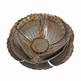 Metal Floral Tealight Candle Holder, Large