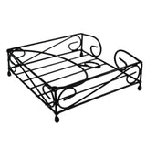 Metal Flat 7 in Square Luncheon Napkin Holder - Black
