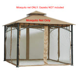 Replacement Mosquito Netting for Gazebo Size 10 ft x 10 ft (Gazebo Mosquito Net Only)