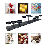 Pedestal Candle Centerpiece w/ Nine Metal Candle Holders (No Glass Cups)