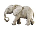 Decorative Polyresin Walking "Elephant" Figure - Grey