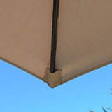 Patio Umbrella Outdoor Table Umbrella with 6 Sturdy Ribs and Crank 6.5 ft, Taupe Umbrella
