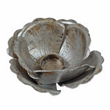 Metal Floral Tealight Candle Holder, Medium