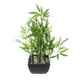 18 in Faux Bamboo Plant - Lush Artificial Bamboo in Pot With River Stones