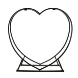 Metal Heart Shaped Firewood Log Rack | Black Firewood Holder Storage Rack | Log Wood Shelf for Outdoor Indoor Décor
