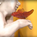 Solar Lighted Deliah Cherub Light -- Landscape Ornament