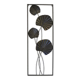 3D Multi-colored Metal Autumn Colors Open Frame Vertical Wall Art
